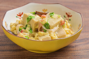 高野豆腐の玉子とじ