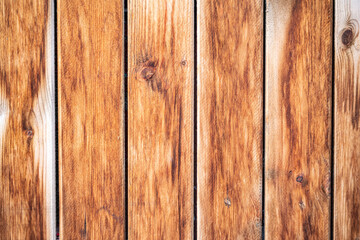 Fototapeta premium Wooden background macro .fence made of planks