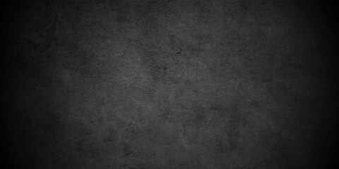 Obraz na płótnie Canvas Dark Black stone concrete grunge backdrop texture background anthracite panorama. Panorama dark grey black slate background or texture.