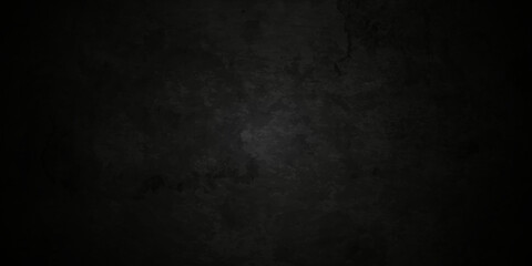 Dark Black stone concrete grunge backdrop texture background anthracite panorama. Panorama dark grey black slate background or texture.