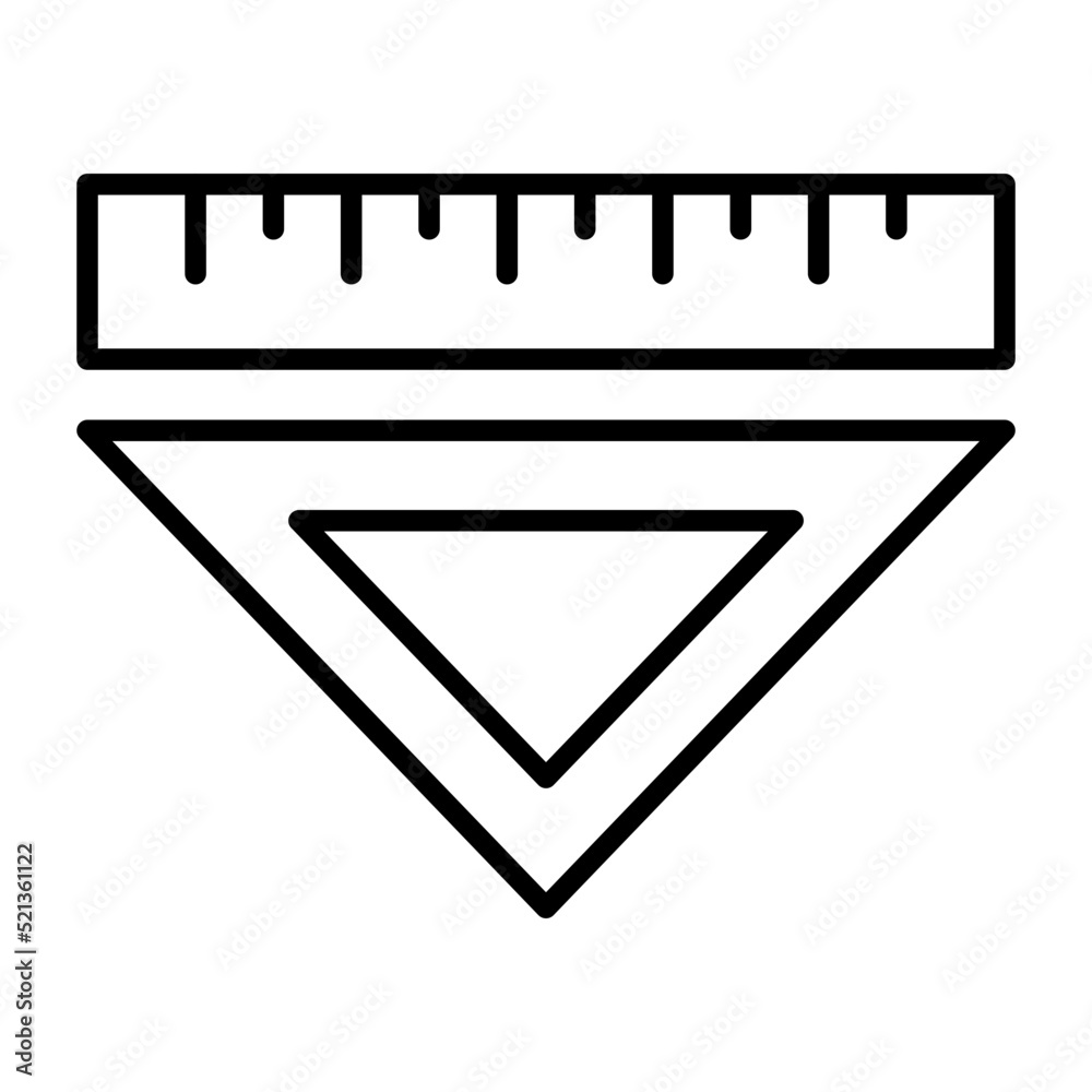 Canvas Prints Ruler Line Icon