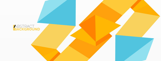 Fototapeta premium Creative geometric wallpaper. Abstract ribbon style line composition. Techno business template for wallpaper, banner, background or landing