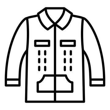 recommend clip art: Varsity Jacket Line Icon