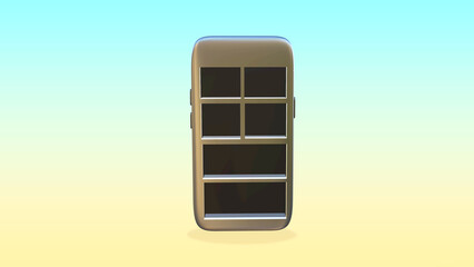 3D render object the concept of sale promotion and online marketing with clipping path