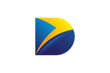 Arrowhead Letter D Logo vector illustration