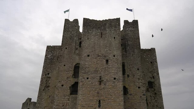 Trim Castle on the south bank of the River Boyne in Trim, County Meath, Ireland