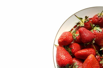 strawberries in a bowl