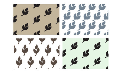 Pattern design allover print, textile print design fabric print, leaves design vector for options for your business, repeated pattern 