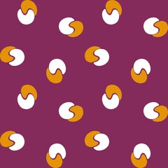 seamless pattern decorative pattern stylized as egg, white, yolk, drawn infinite texture