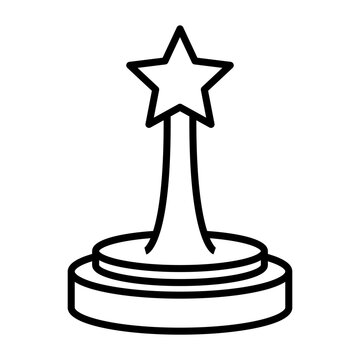recommend clip art: Oscar Award Line Icon