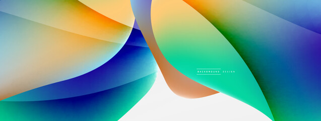 Fluid color abstract background. Liquid gradients, wave pattern. Trendy techno business template for wallpaper, banner, background or landing
