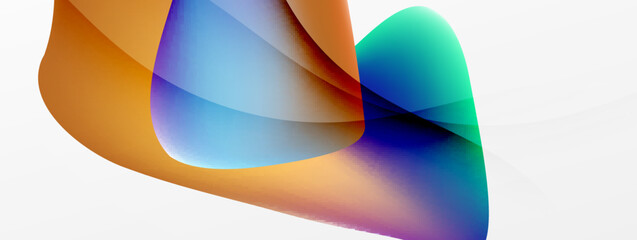 Fluid color abstract background. Liquid gradients, wave pattern. Trendy techno business template for wallpaper, banner, background or landing