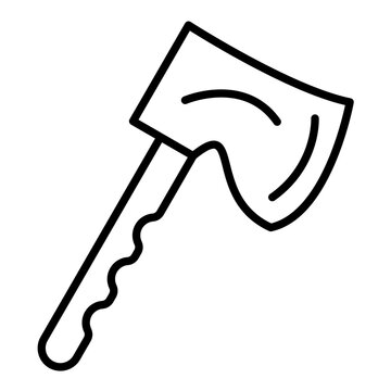 black axe outline clip art preview