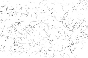 Black grunge on a transparent background. Simply Place illustration over any Object. Texture Vector.