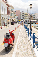 street in the Agios Nikolaos, Crete, Greece