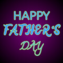 Tex neon happy fathers day 