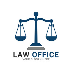 Law office logo, law firm logo vector, legal logo template