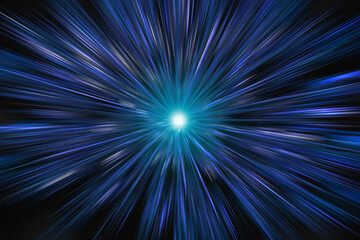 Fototapeta premium Abstract science fiction outer space and time travel concept background