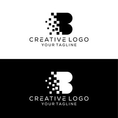creative letter b logo design vector © zaen_studio