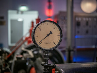 The old measurer device in a factory