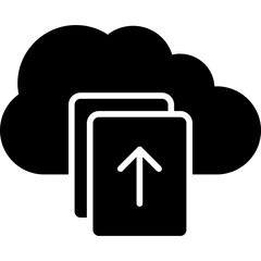 Upload File on Cloud Icon