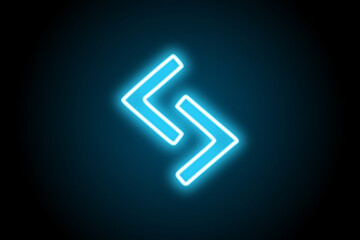 Jara viking norse nordic rune glowing neon symbol 