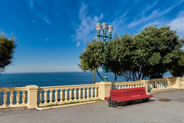 front sea promenade in Foz do Douro, Porto, Portugal