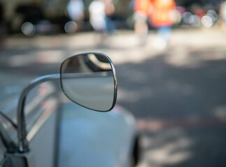 The old-timer car  in sunlight
