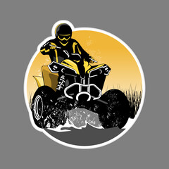 atv freestyle illustration design vector  © himmahdesigns