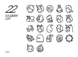 Halloween Icon In Line Style