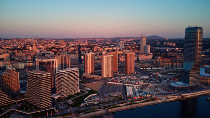 Obraz premium Aerial view of Belgrade, capital of Serbia.
