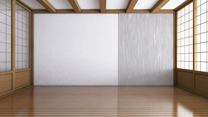Empty room with Wall Background. 3D illustration, 3D rendering	