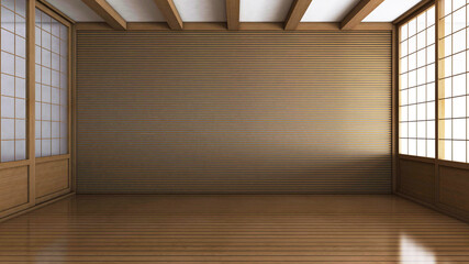 Obraz premium Empty room with Wall Background. 3D illustration, 3D rendering 