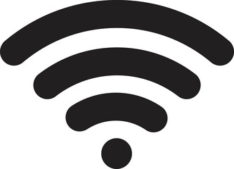 Wifi icon vector, wireless internet sign. Remote internet access symbol