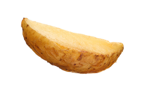 Tasty Baked Potato Wedge Isolated On White