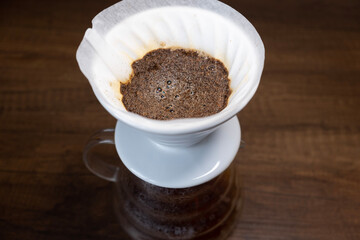 quick filter coffee brewing