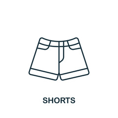Shorts icon. Monochrome simple Clothes icon for templates, web design and infographics