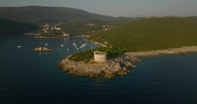 fort arza on cape during sunset