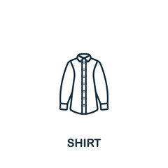 Shirt icon. Monochrome simple Clothes icon for templates, web design and infographics
