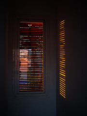 Sunbeams on the wall