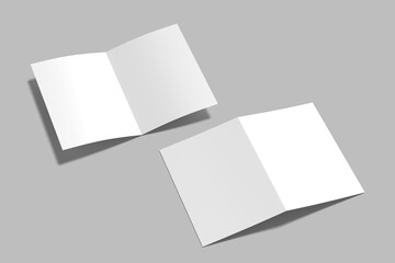A5 Bifold Brochure Blank Mockup