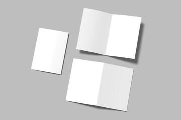 A5 Bifold Brochure Blank Mockup