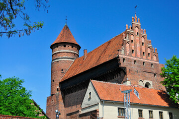 Castle of Warmian Bishops in Olsztyn, capital of Warmian-Masurian Voivodeship, Poland.