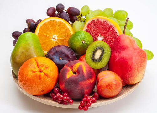 healthy food with fresh fruits
