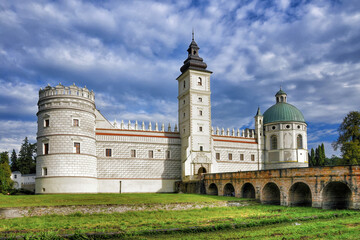 Castle in Krasiczyn, big village in Subcarpathian Voivodeship, Poland.