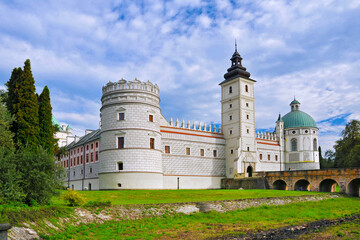 Castle in Krasiczyn, big village in Subcarpathian Voivodeship, Poland.