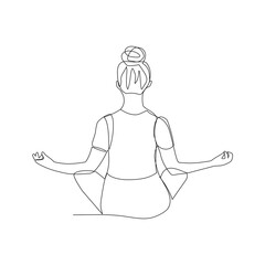 yoga in the lotus position