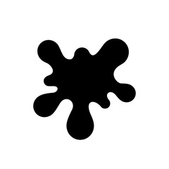 Ink or liquid blot glyph icon