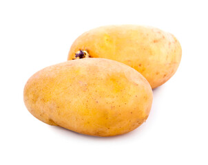 Potato isolated on white background.