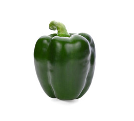 sweet green pepper isolated on white background